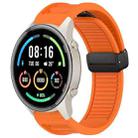 For Xiaomi Watch Sport Window Blind Magnetic Buckle 22mm Silicone Watch Band(Orange) - 1