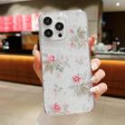 For iPhone 16 Pro Max Spring Garden Epoxy TPU Phone Case(F04 French Flowers) - 1