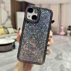 For iPhone 15 Plus Diamond Glitter Sequins TPU Phone Case(Black) - 1