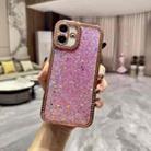 For iPhone 16 Diamond Glitter Sequins TPU Phone Case(Pink) - 1