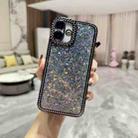 For iPhone 16 Plus Diamond Glitter Sequins TPU Phone Case(Black) - 1