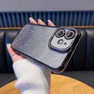For iPhone 11 Diamond Water Ripple Gradient Glitter TPU Phone Case(Black) - 1
