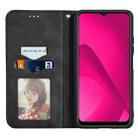 For HMD Pulse Pro Retro Skin Feel Magnetic Flip Leather Phone Case(Black) - 3