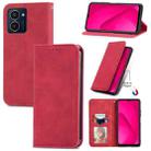 For HMD Pulse Pro Retro Skin Feel Magnetic Flip Leather Phone Case(Red) - 1