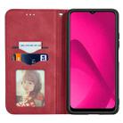 For HMD Pulse Pro Retro Skin Feel Magnetic Flip Leather Phone Case(Red) - 3