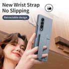 For Samsung Galaxy Z Fold4 Star Pattern Wristband Holder Phone Case(Gray) - 3