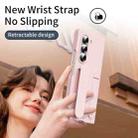 For Samsung Galaxy Z Fold5 5G Star Pattern Wristband Holder Phone Case(Pink) - 3