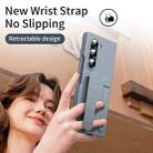 For Samsung Galaxy Z Fold5 5G Star Pattern Wristband Holder Phone Case(Gray) - 3