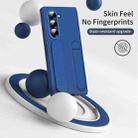 For Samsung Galaxy Z Fold5 5G Star Pattern Wristband Holder Phone Case(Blue) - 2