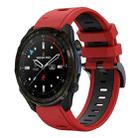 For Garmin Descent Mk3i  51mm Sports Two Color 26mm Silicone Watch Band(Red+Black) - 1