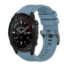 For Garmin Descent Mk3i  51mm Pure Color Steel Buckle 26mm Silicone Watch Band(Rock Cyan) - 1