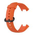 For Xiaomi Poco Watch Solid Color Black Steel Buckle Silicone Watch Band(Orange) - 3