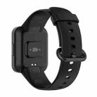 For Xiaomi Poco Watch Solid Color Black Steel Buckle Silicone Watch Band(Black) - 2