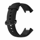 For Xiaomi Poco Watch Solid Color Black Steel Buckle Silicone Watch Band(Black) - 3