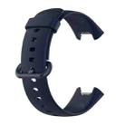 For Xiaomi Poco Watch Solid Color Black Steel Buckle Silicone Watch Band(Dark Blue) - 3