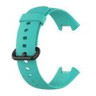 For Xiaomi Poco Watch Solid Color Black Steel Buckle Silicone Watch Band(Teal Green) - 3