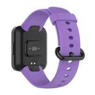 For Xiaomi Poco Watch Solid Color Black Steel Buckle Silicone Watch Band(Purple) - 2