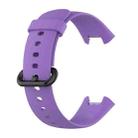 For Xiaomi Poco Watch Solid Color Black Steel Buckle Silicone Watch Band(Purple) - 3