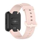 For Redmi Watch 2 Lite Solid Color Black Steel Buckle Silicone Watch Band(Light Pink) - 2