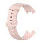 For Redmi Watch 2 Lite Solid Color Black Steel Buckle Silicone Watch Band(Light Pink) - 3