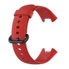 For Xiaomi Mi Watch Lite 2 Solid Color Black Steel Buckle Silicone Watch Band(Red) - 3