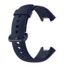 For Xiaomi Mi Watch Lite 2 Solid Color Black Steel Buckle Silicone Watch Band(Dark Blue) - 3