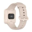 For Xiaomi Mi Watch Lite 2 Solid Color Black Steel Buckle Silicone Watch Band(Ivory White) - 2