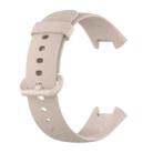 For Xiaomi Mi Watch Lite 2 Solid Color Black Steel Buckle Silicone Watch Band(Ivory White) - 3