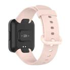 For Redmi Horloge 2 Solid Color Black Steel Buckle Silicone Watch Band(Light Pink) - 2