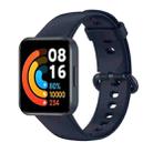 For Redmi Horloge 2 Solid Color Black Steel Buckle Silicone Watch Band(Dark Blue) - 1