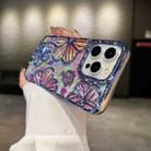 For iPhone 12 Pro 3D Flower Electroplated TPU Phone Case(Blue) - 1