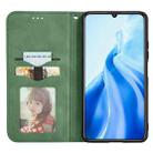 For Oukitel C51 Retro Skin Feel Magnetic Flip Leather Phone Case(Green) - 3