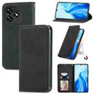 For Oukitel C51 Retro Skin Feel Magnetic Flip Leather Phone Case(Black) - 1