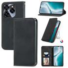 For Oukitel C50 Retro Skin Feel Magnetic Flip Leather Phone Case(Black) - 1