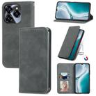 For Oukitel C50 Retro Skin Feel Magnetic Flip Leather Phone Case(Grey) - 1