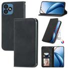 For Oukitel C53 Retro Skin Feel Magnetic Flip Leather Phone Case(Black) - 1