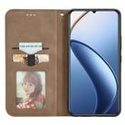 For Oukitel C53 Retro Skin Feel Magnetic Flip Leather Phone Case(Brown) - 3