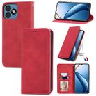 For Oukitel C53 Retro Skin Feel Magnetic Flip Leather Phone Case(Red) - 1