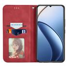 For Oukitel C53 Retro Skin Feel Magnetic Flip Leather Phone Case(Red) - 3