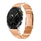 For Garmin MARQ Athlete Gen 2 Tortoise Shell 22mm Stainless Steel Watch Band(Rose Gold) - 1