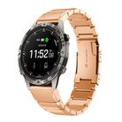 For Garmin MARQ Adventurer Gen 2 Tortoise Shell 22mm Stainless Steel Watch Band(Rose Gold) - 1