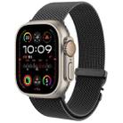 For Apple Watch 10 46mm Mech Milan Metal Mesh Watch Band(Black) - 1