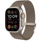 For Apple Watch 10 42mm Mech Milan Metal Mesh Watch Band(Titanium Gold) - 1