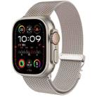 For Apple Watch 10 42mm Mech Milan Metal Mesh Watch Band(Starlight) - 1