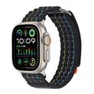 For Apple Watch Series 10 46mm Two Sections Nylon Hook and Loop Fastener Watch Band(Storm Black) - 2