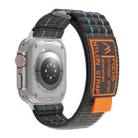 For Apple Watch SE 2023 44mm Two Sections Nylon Hook and Loop Fastener Watch Band(Charcoal Gray) - 3
