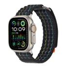 For Apple Watch Series 3 42mm Two Sections Nylon Hook and Loop Fastener Watch Band(Storm Black) - 2