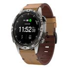 For Garmin MARQ Adventurer Gen 2 Leather Steel Buckle 22mm Watch Band(Light Brown) - 1