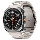 For Samsung Galaxy Watch Ultra 47mm Three Beads Titanium Alloy Metal Watch Band(Titanium Color) - 1