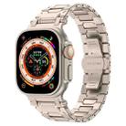 For Apple Watch Ultra 2 49mm Pathfinder Stainless Steel Metal Watch Band(Titanium Color) - 1